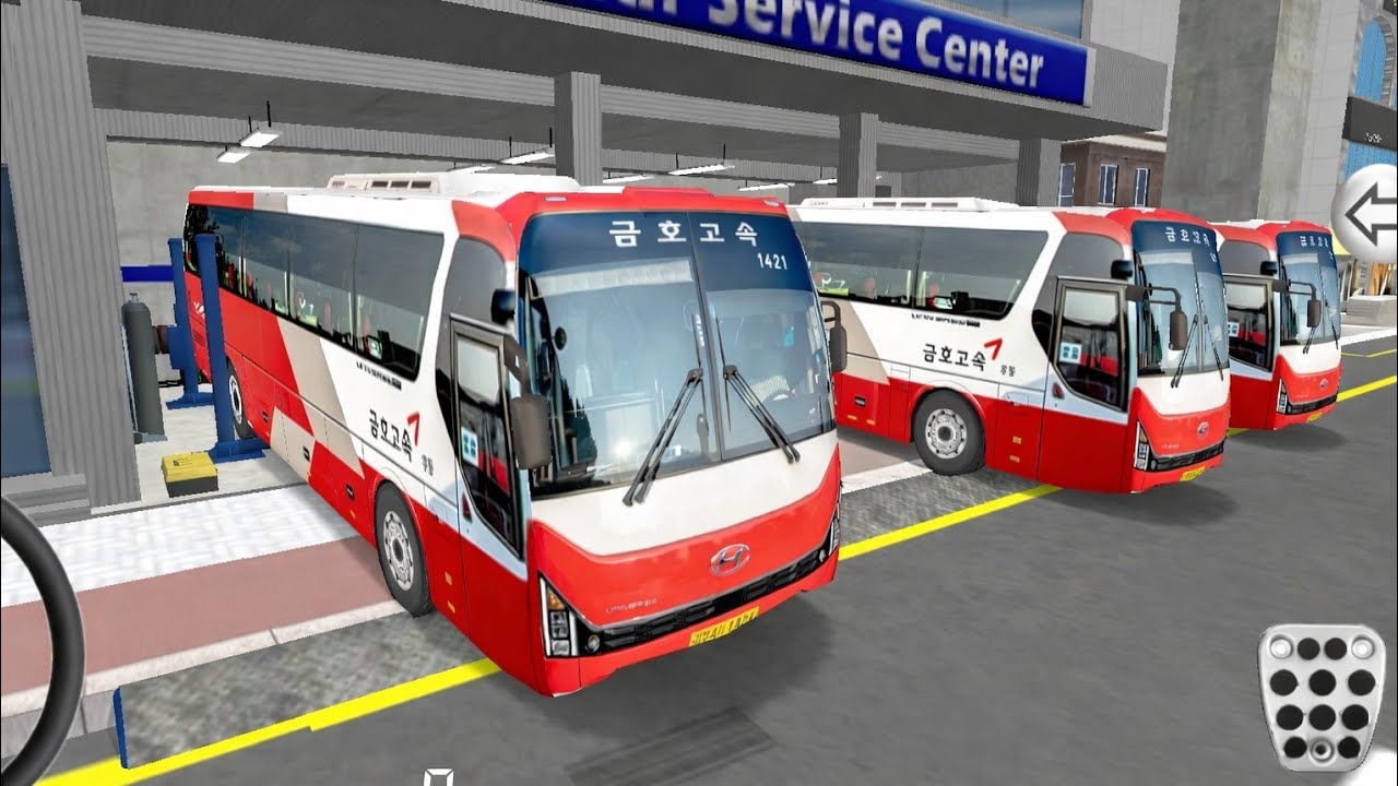 New Hyundai EV Bus In Auto Repair Shop - 3D Driving Class Android Game || Car Game
