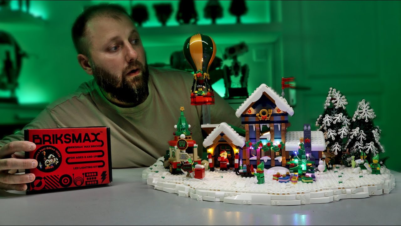 Je crée un petit DIORAMA de NOËL en LEGO avec le BUREAU de POSTE du Père Noël !