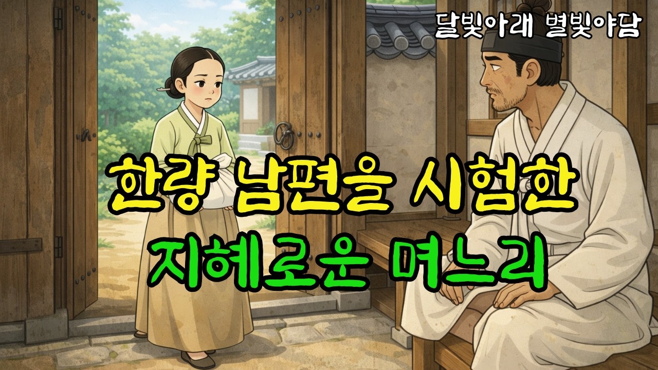 [야담] 한량 남편을 시험한 지혜로운 며느리