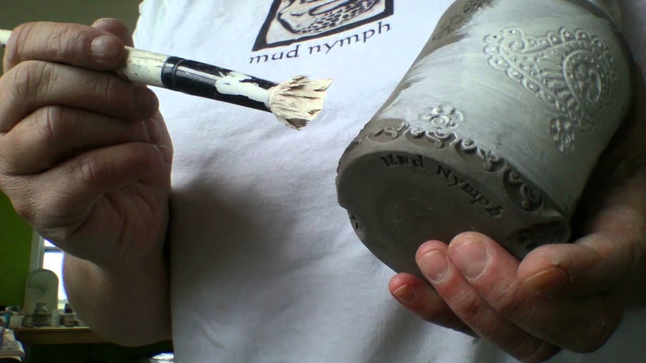 Sgraffito and Mishima by Mud Nymph Pottery