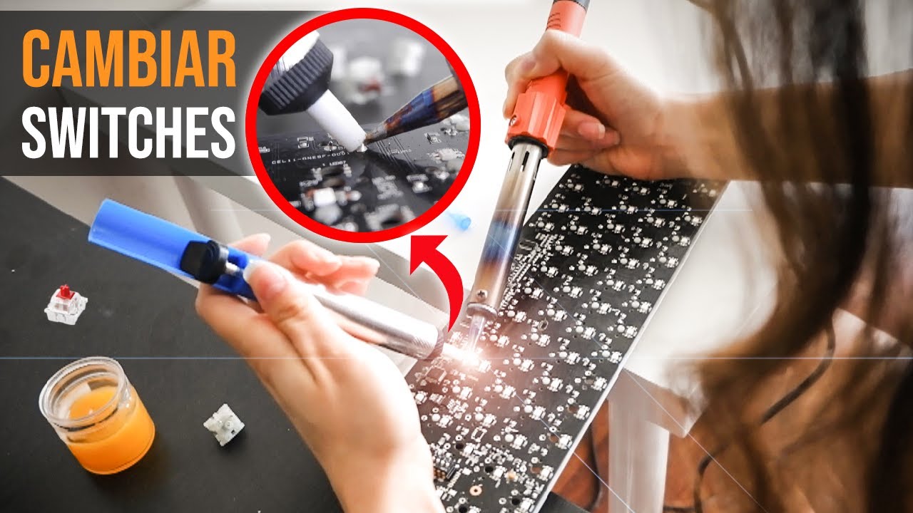 ✅ Cambiar SWITCHES a tu TECLADO MECÁNICO 🔥 Cómo Desoldar y Soldar SWITCHES paso a paso!