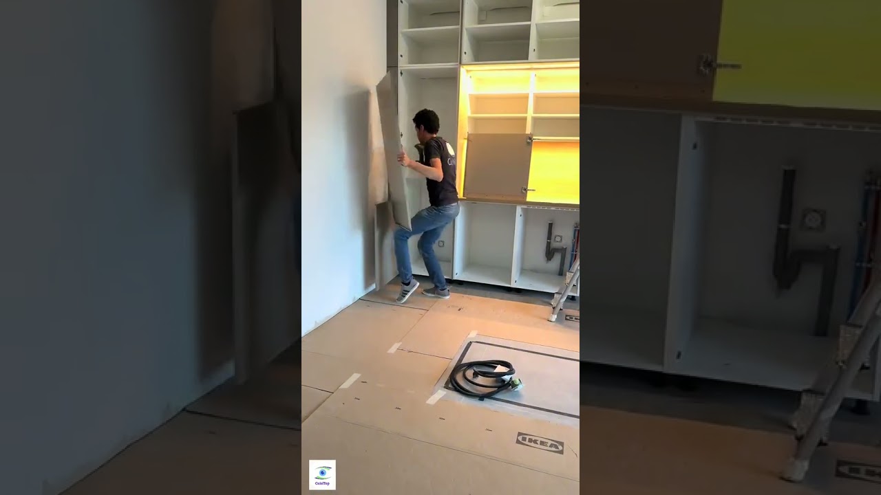 Ikea kitchen installation. 