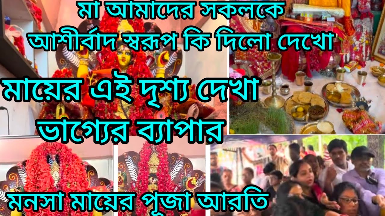 মনসা মায়ের এই দৃশ্য দেখা ভাগ্যের ব্যাপার মায়ের আশীর্বাদ। Maa manasa mandir @Maamanasha964