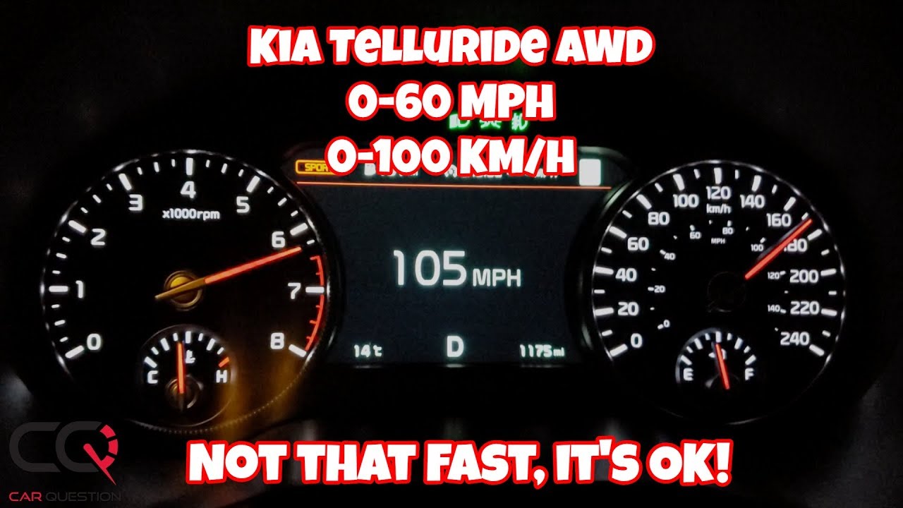 Kia Telluride Acceleration test | 0-60 Mph / 0-100 Km/h