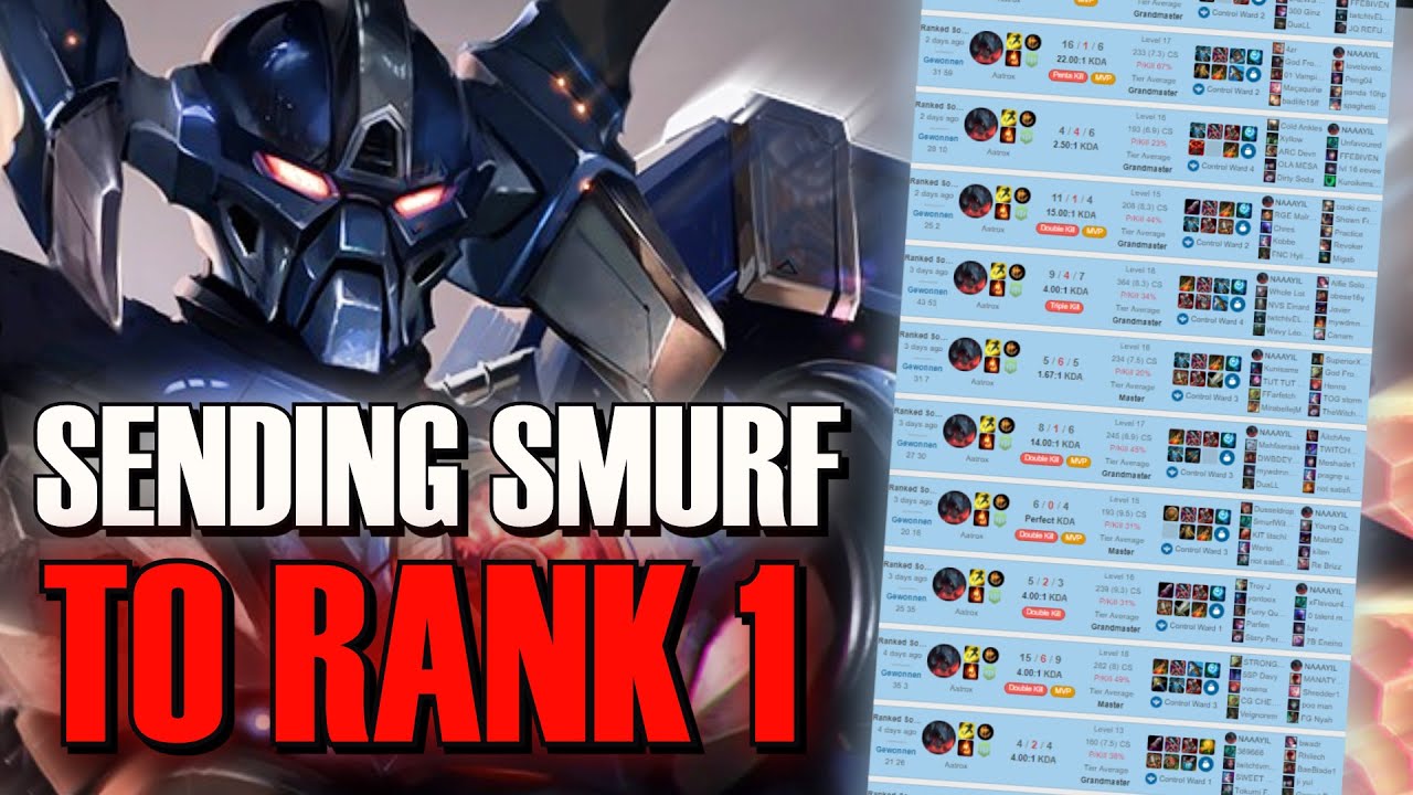 SENDING SMURF ACCOUNT TO RANK 1 | NAAYIL