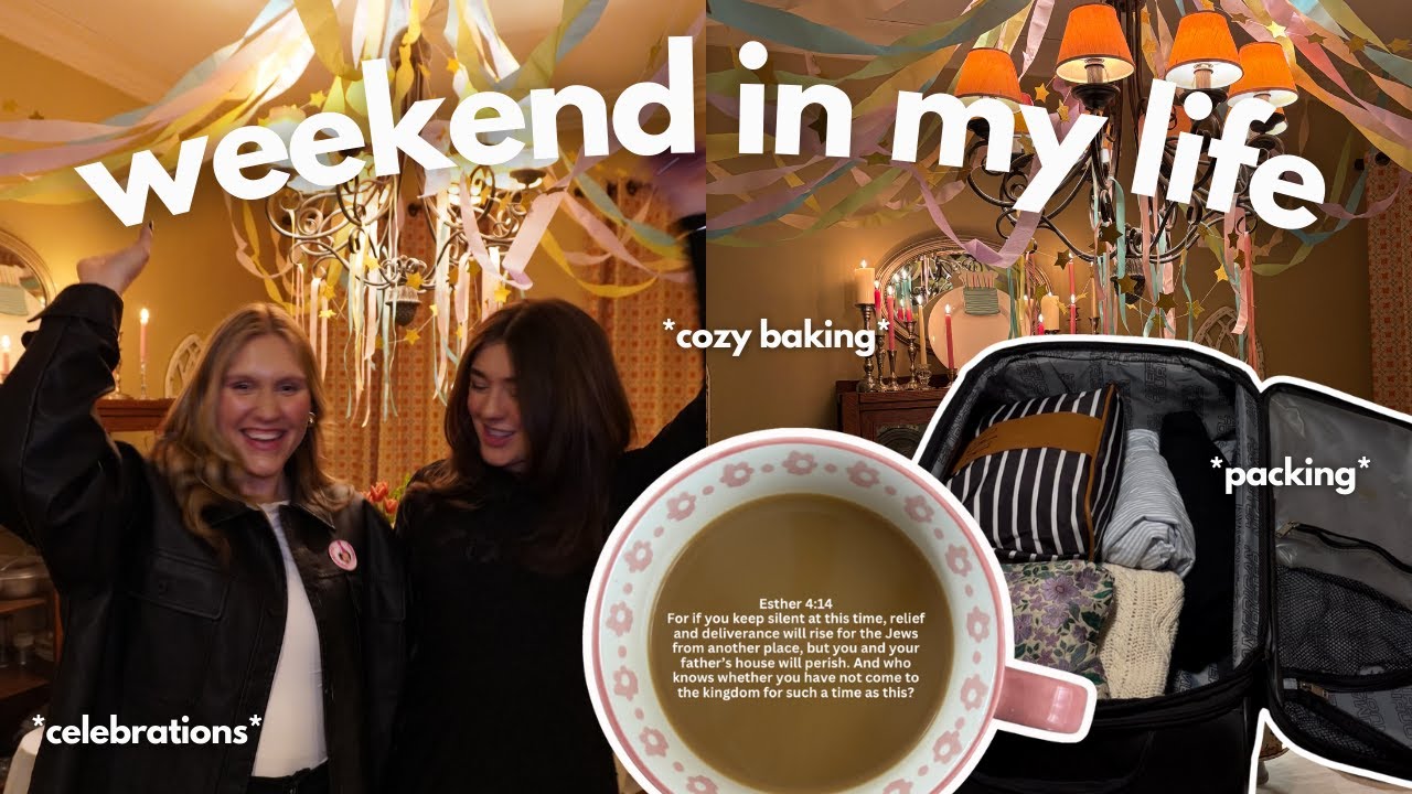 a cozy weekend in my life | packing, baking & grwm