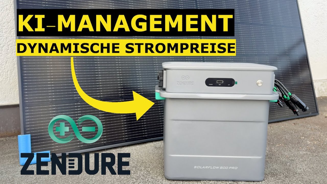 Zendure SolarFlow 800 Pro Balkonkraftwerk mit dynamischen Strompreisen und KI (AI) Smartmeter. NEU!