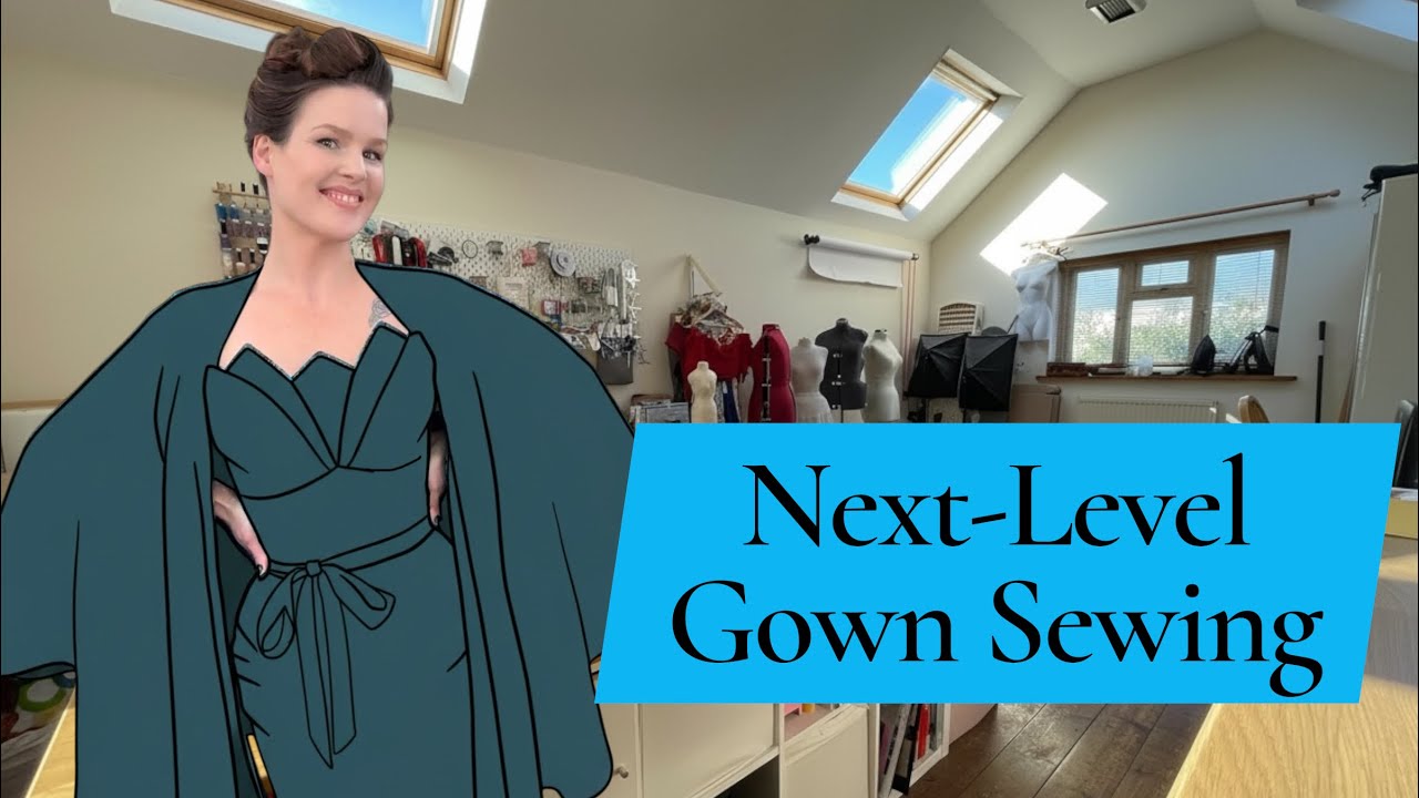 I Made a Vintage-Inspired Evening Gown | Advanced Sewing Techniques & Full Process