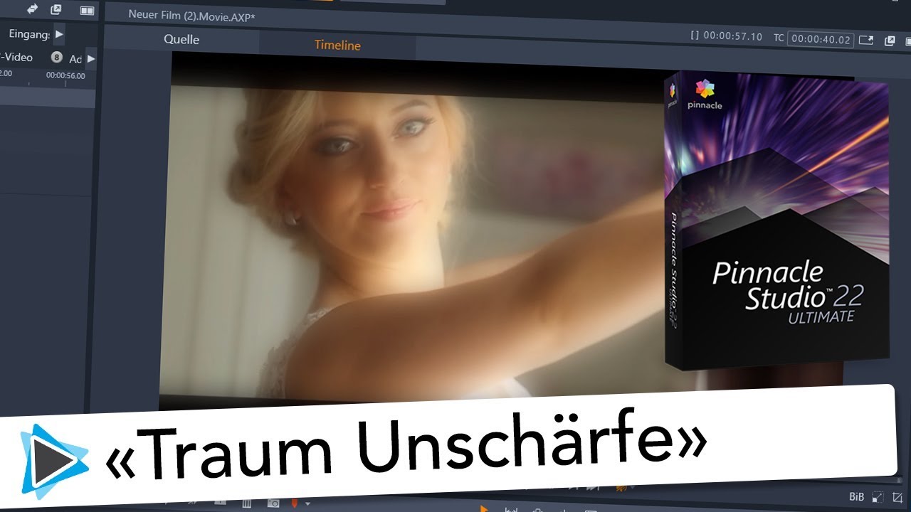 Traum Unschärfe mit NewBlue Video Essentials in Pinnacle Studio 22 Deutsch Video Tutorial
