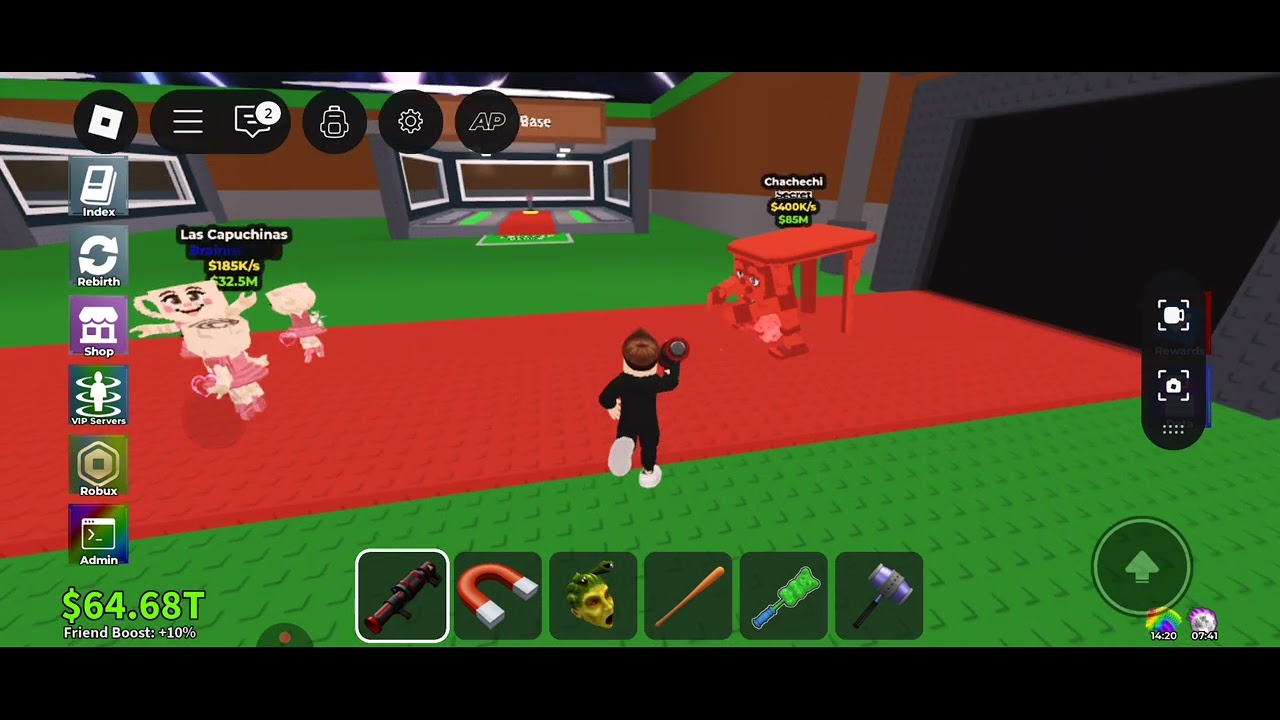 Yo finally video steal a brainrot modded In Roblox 😎 