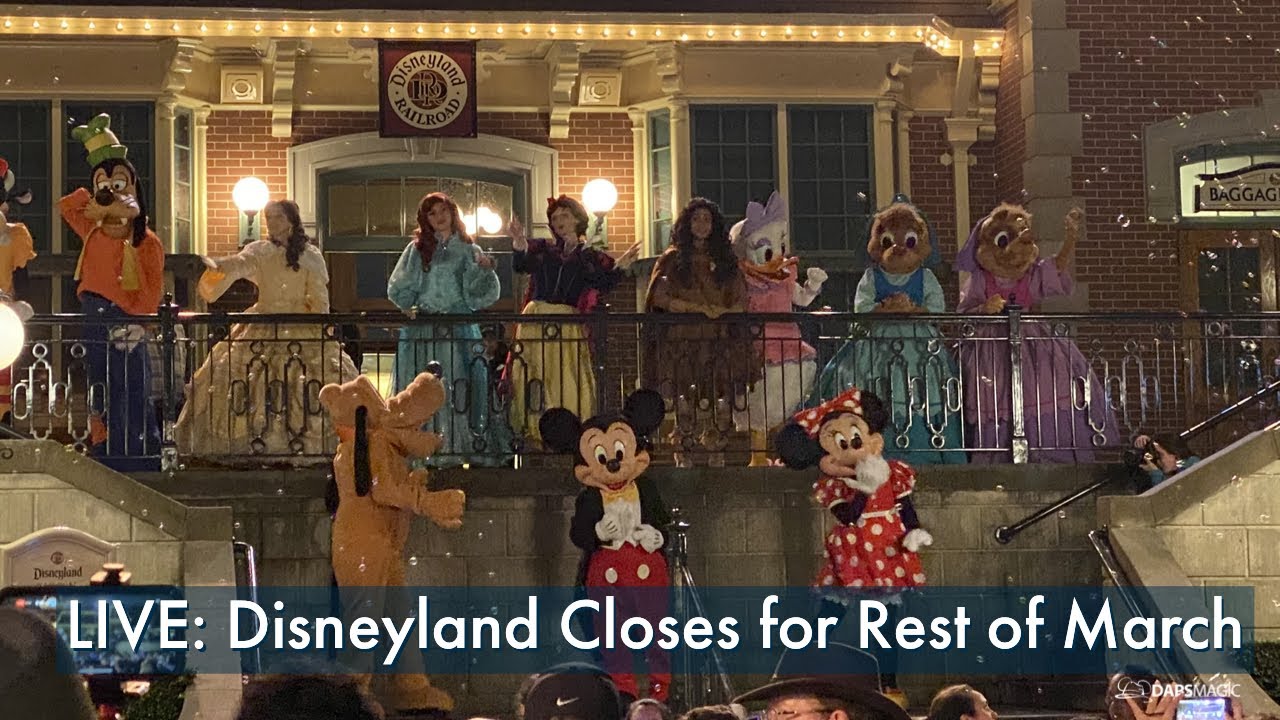 LIVE: Disneyland Closes for the Rest of March