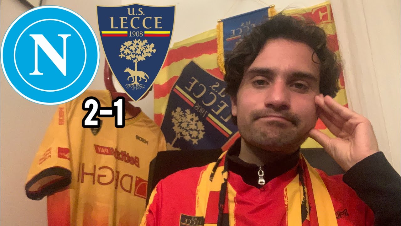 NAPOLI-LECCE 2-1 : FORZA BANDA!💪🏻💛❤️NONOSTANTE LA SCONFITTA ORGOGLIOSO DI VOI!💪🏻▶️SERIE A 25/26
