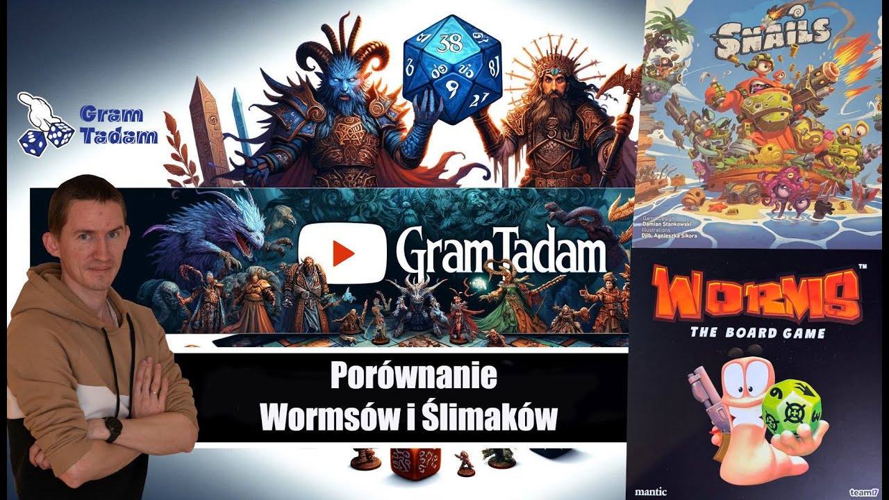 Gram Tadam porównanie gier Worms oraz Ślimaki