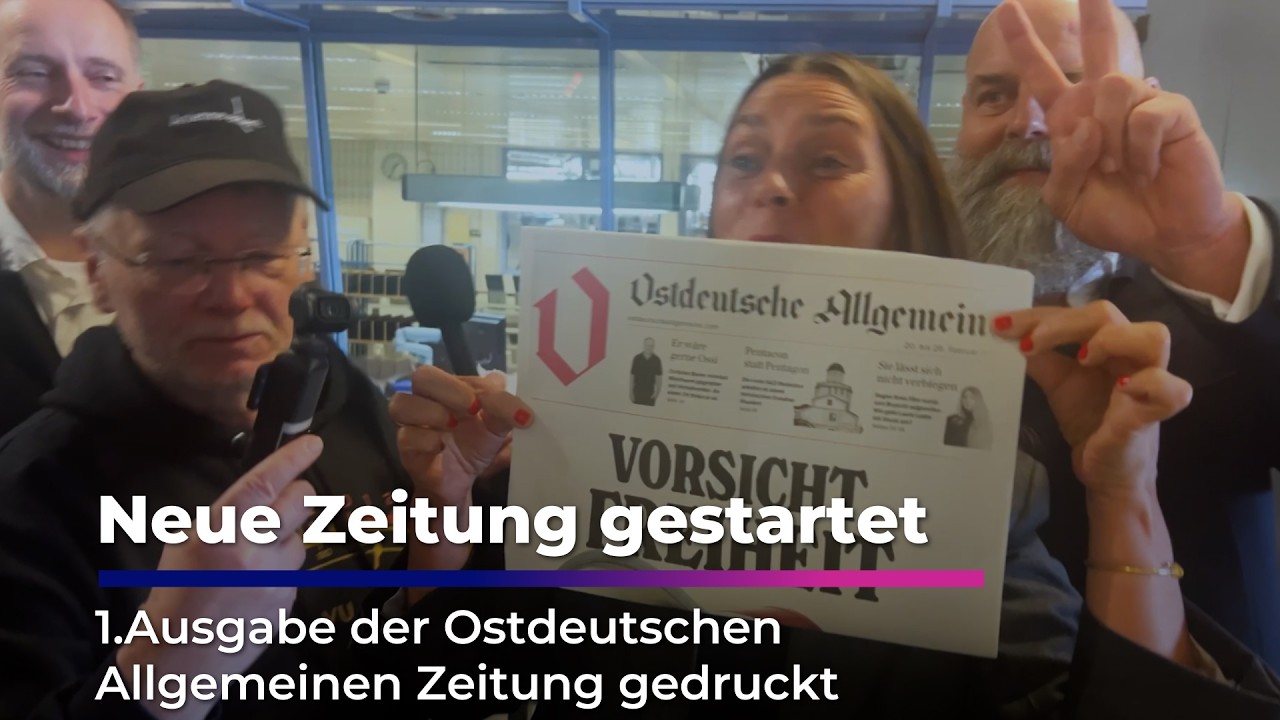 Erste OAZ in Dresden gedruckt I Sachsen Fernsehen