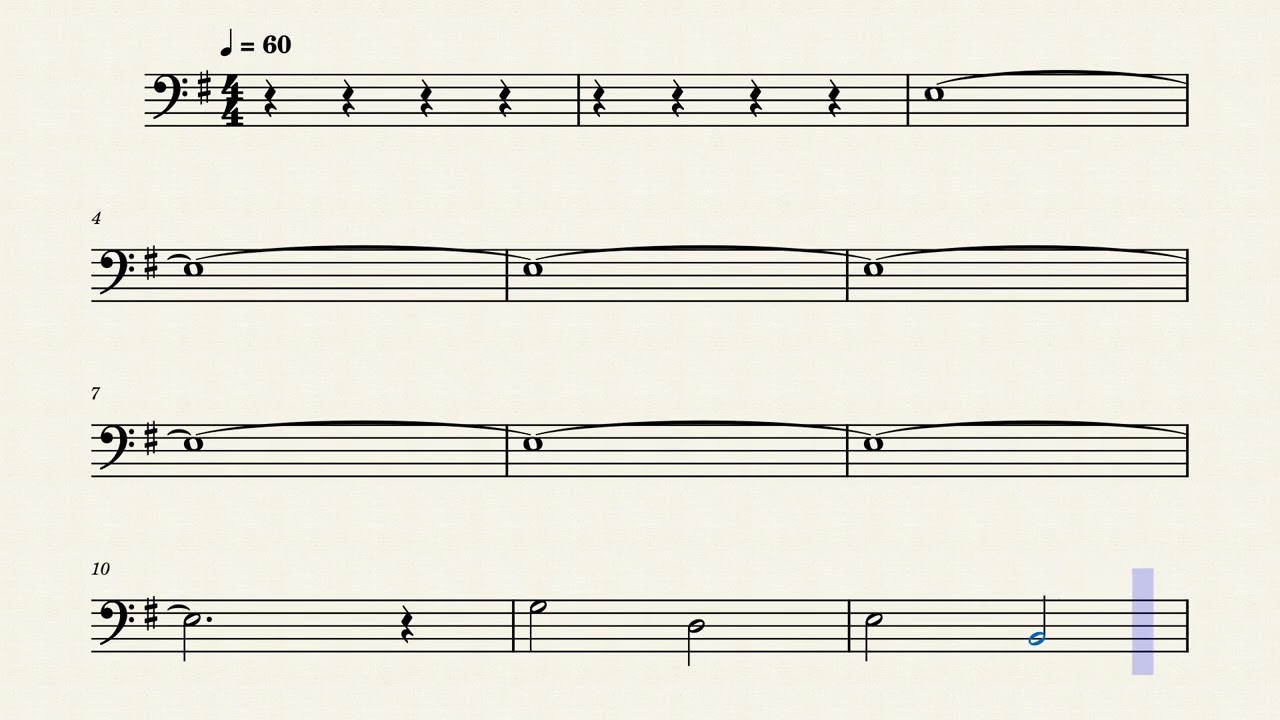 Su voz cual sonido - Bajos