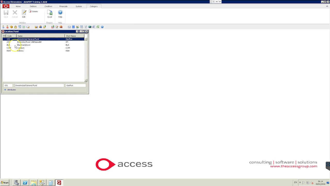 Access Dimensions Nominal Categories