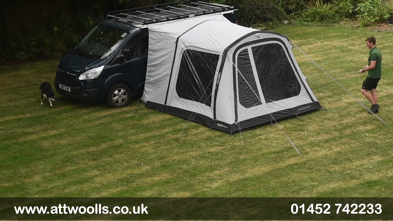 Outdoor Revolution Movelite T2R Awning Pitching & Packing (Real Time) Video