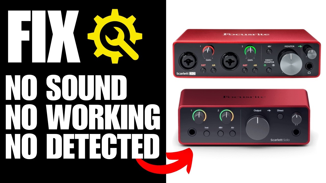 Focusrite Scarlett FIX: нет подключения оборудования/не работает/нет звука. СОВЕТЫ по устранению ...