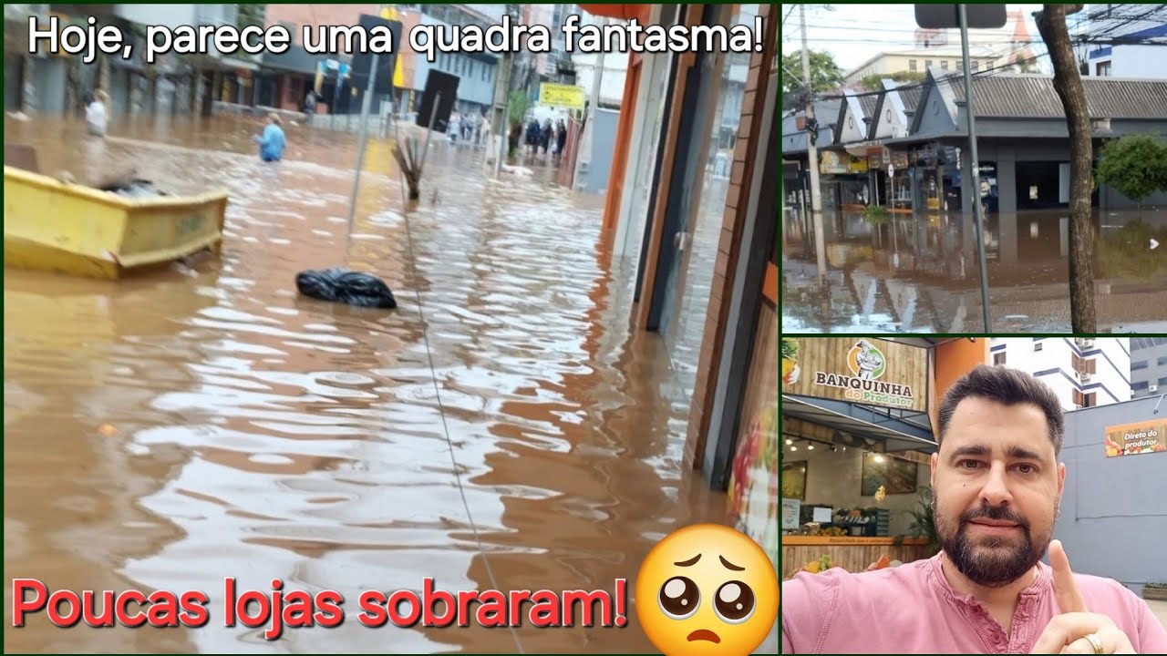 🔴 Após a ENCHENTE, área do centro ESTÁ ABANDONADA, mas UMA LOJA 🙏 SE NEGA A DESISTIR!