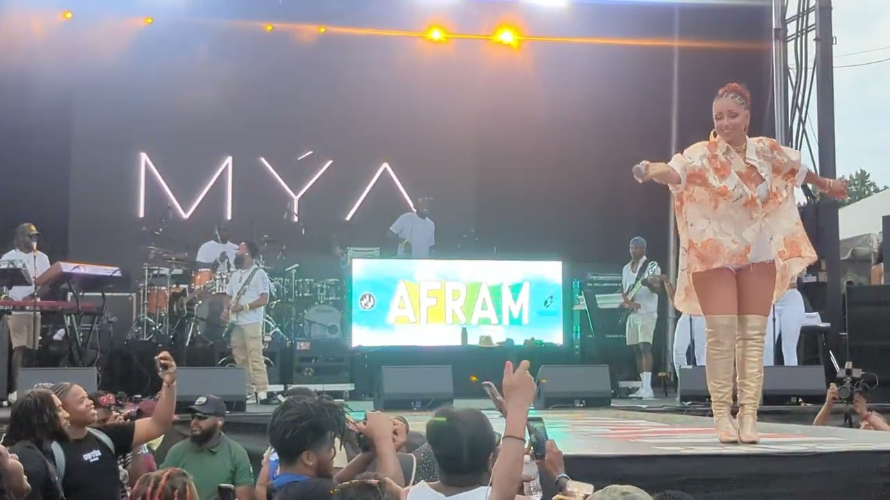 Mýa performs her part of 