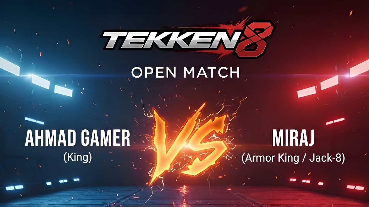 Ahmad Gamer (king) vs Miraj (armor king / jack 8) / Open / Tekken 8