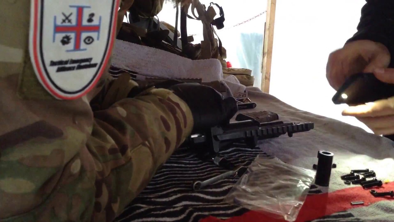 Tippmann TMC Air Stock Adapter installation Time Lapse