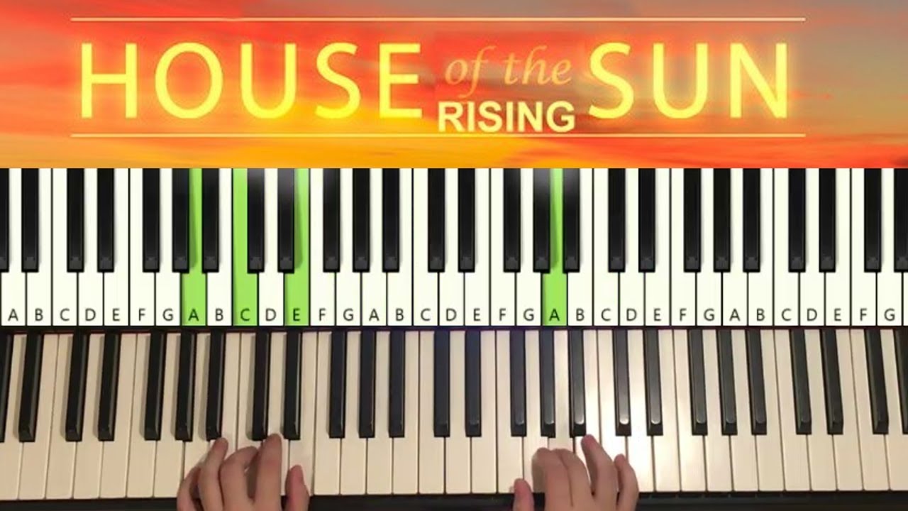 How To Play - House Of The Rising Sun (Piano Tutorial Lesson)