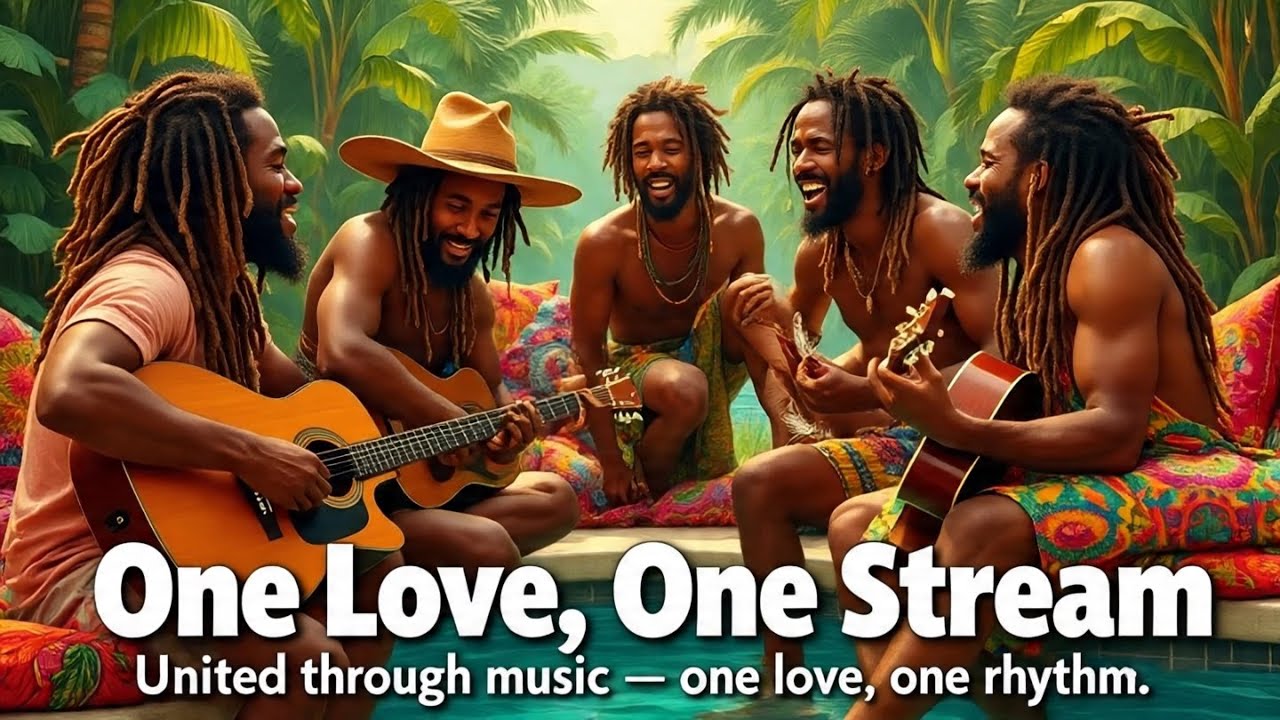Roots Reggae Vibes 🌿 Bob Marley & Friends Island Mix ☀️ Live! 🎶