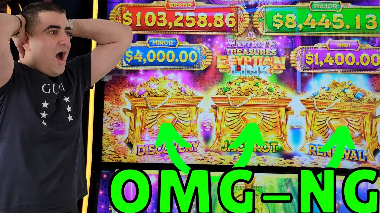 SUPER RARE $100 Spin Bonus On High Limit EGYPTIAN Link Slot