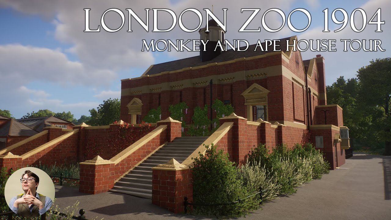 London Zoo 1904 Monkey House and Ape House Tour | Planet Zoo