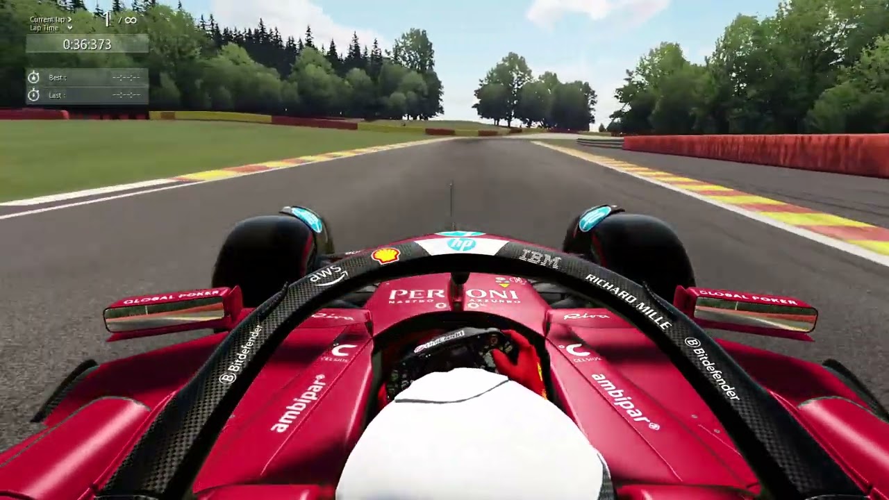 Spa SF-25 (Assetto Corsa)- My current PB of 1:45:863