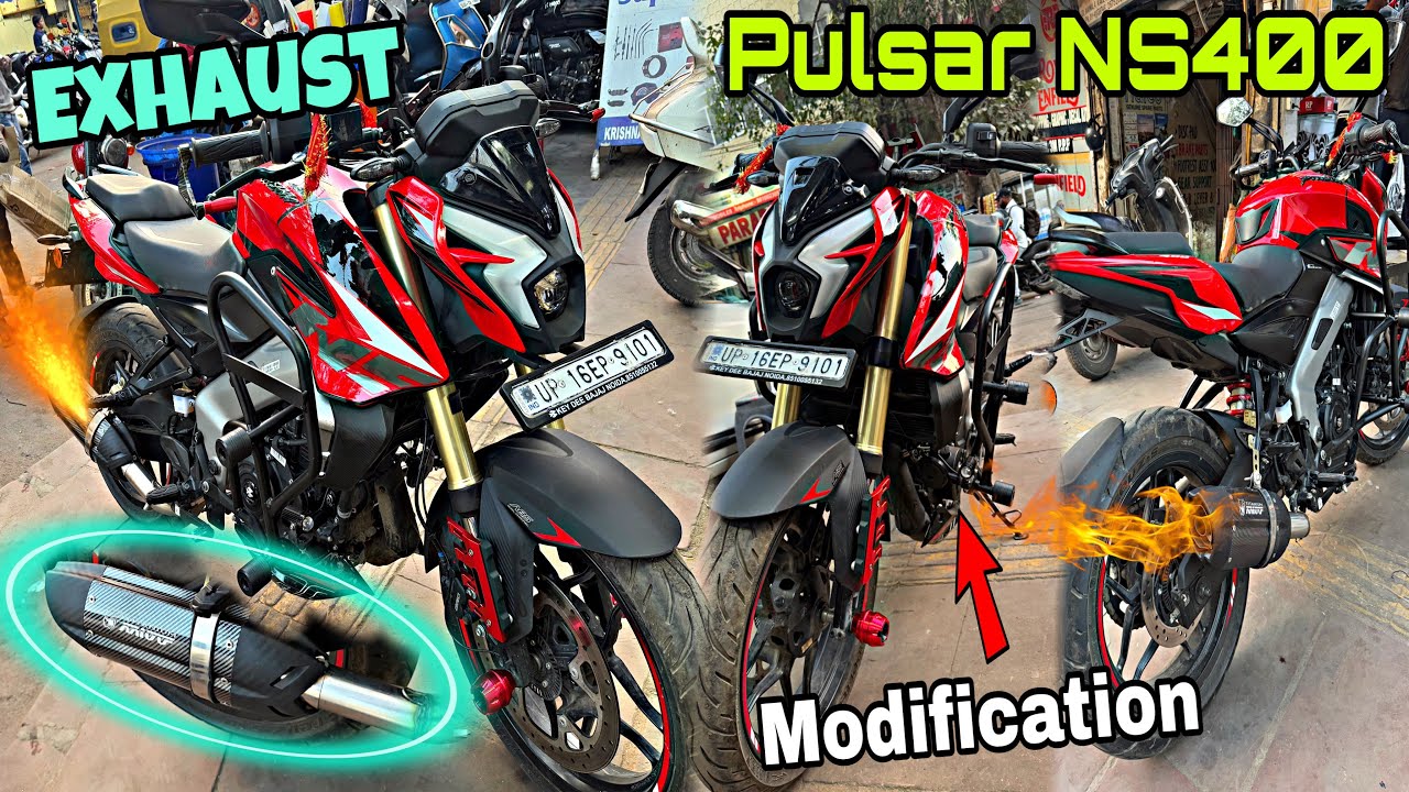 Bajaj Pulsar NS400 New Modifications | Best Exhaust 💥 | NS 400 Modified