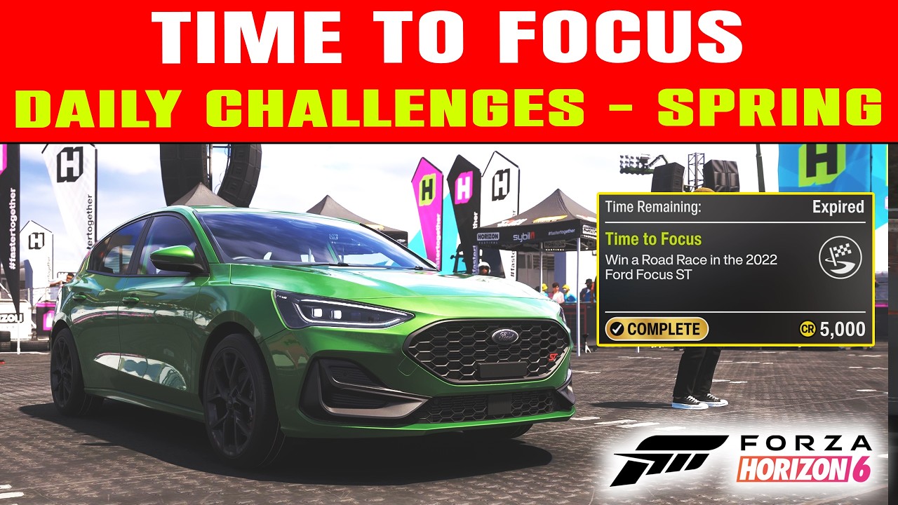 Испытание &laquo;Time To Focus&raquo; в Forza Horizon 6 | ВЕСЕННИЙ сезон | Гонка на FOCUS ST | Хот-хэтч