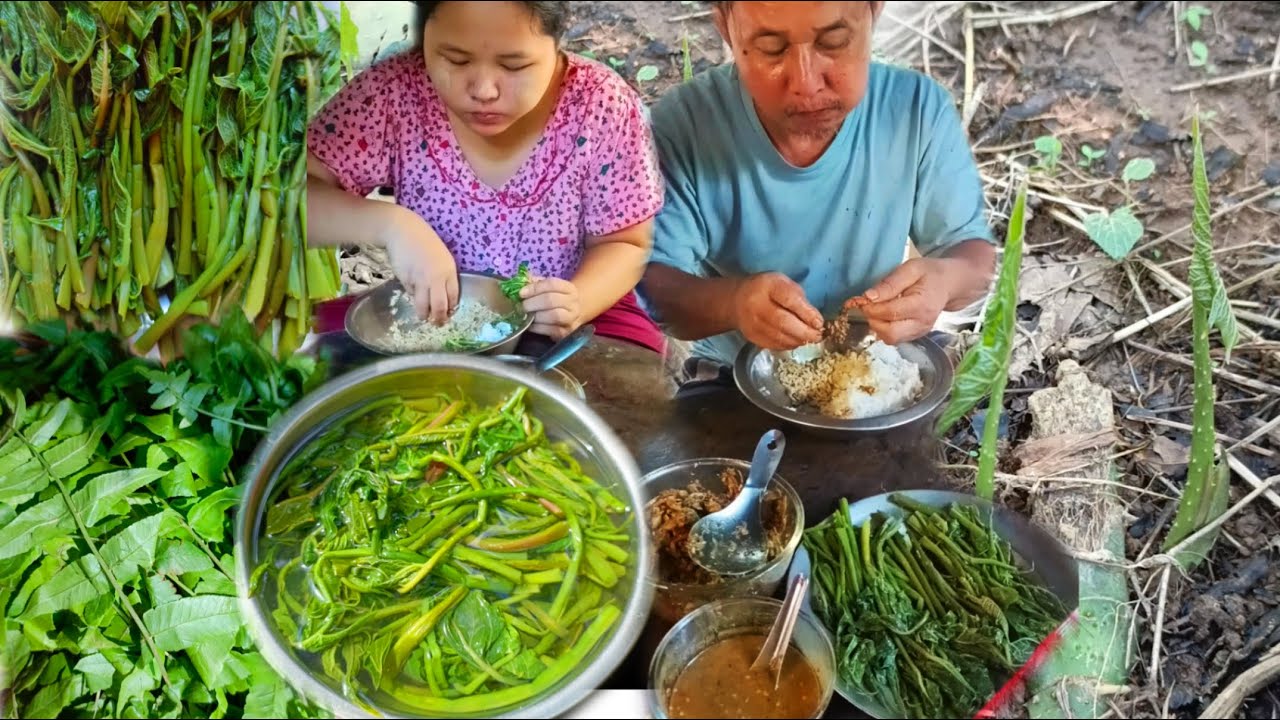 ဇရစ်ရိုးချိုးပီး ငပိရည်နဲ့ပြုပ်တို့စားမယ်😋
