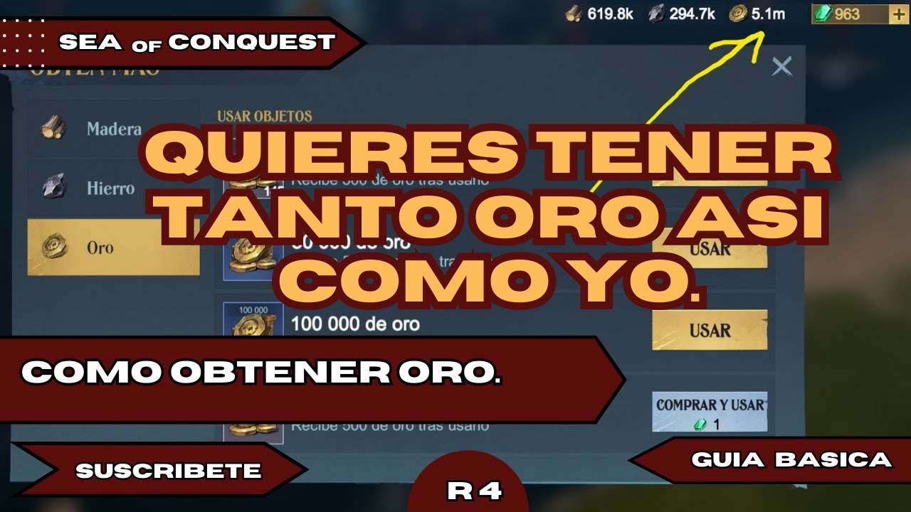 COMO CONSEGUIR MUCHO ORO- SEA OF CONQUEST [SoC]