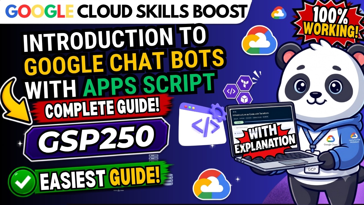 Introduction to Google Chat Bots with Apps Script | #GSP250 #qwiklabsarcade2026