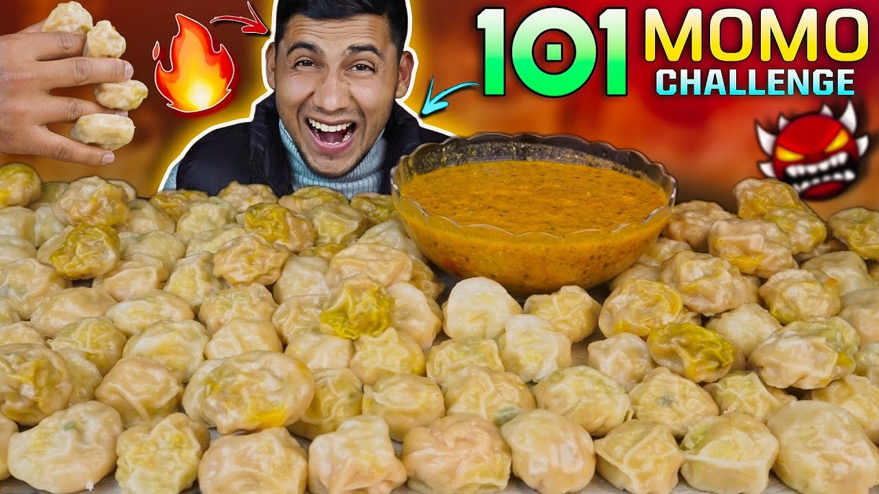 CRAZY 101 MOMO EATING CHALLENGE 🔥 | Don't Try This at Home 🥵