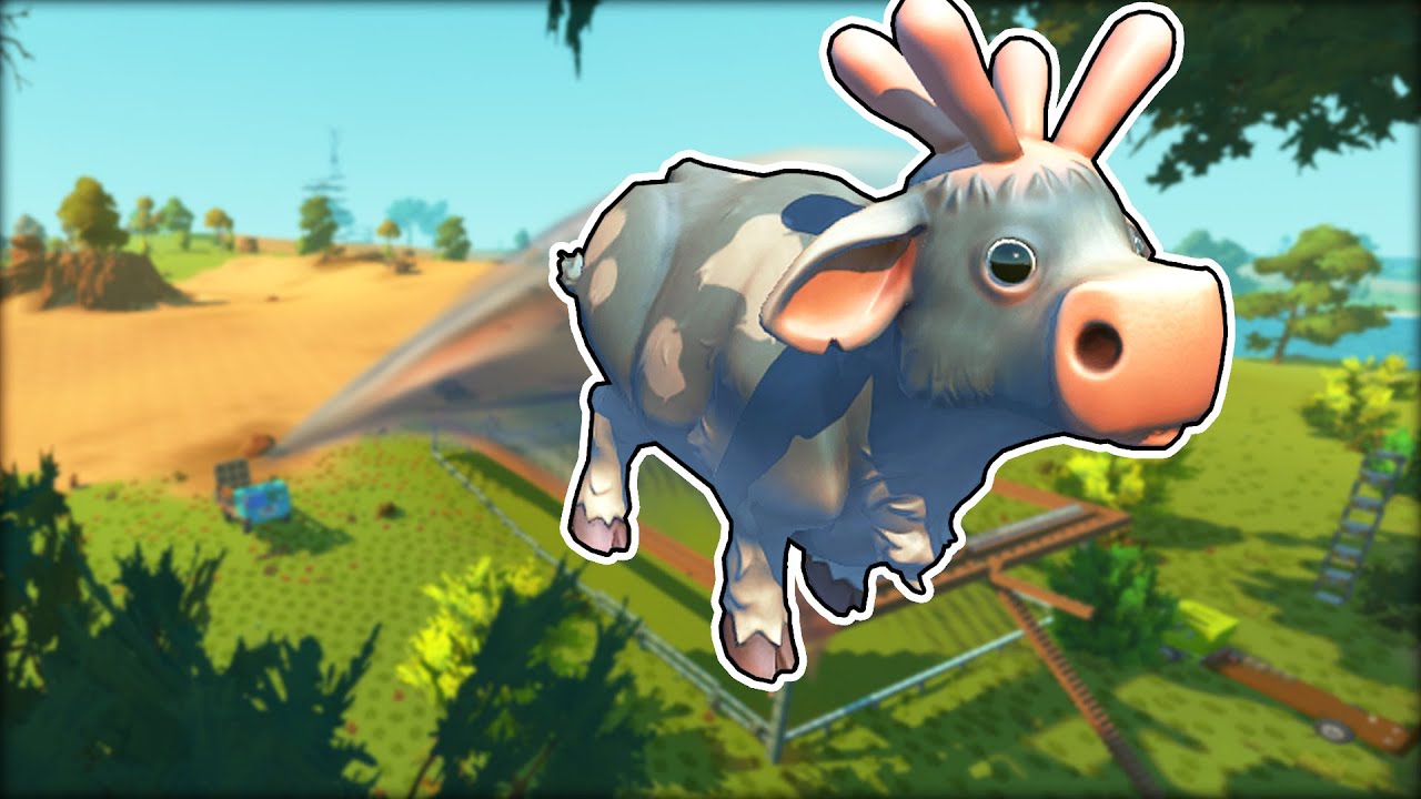 We Launched Cows Into Our Tree to Make a Milk Farm! (Scrap Mechanic Co-op Ep.45)