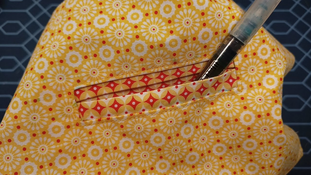 Genialer Näh-Tipp für eine perfekte Paspeltasche mit integriertem Taschenbeutel.