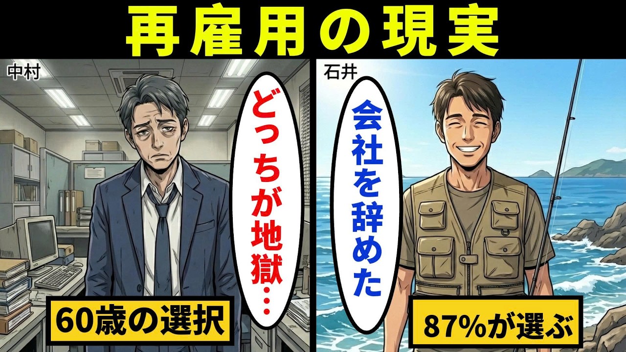 【漫画】FIREより多いこの選択。60歳再雇用おじさんの本当の末路【メンタル闇ネタ】