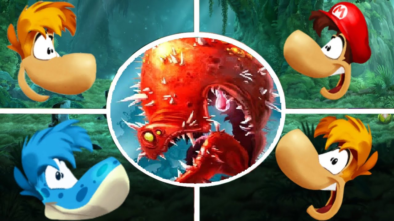 4 rayman vs all bosses