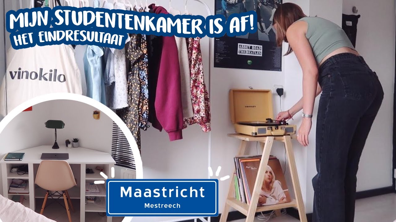 OP KAMERS IN MAASTRICHT [deel 2] - studentenkamer inrichten + verhuisvlog