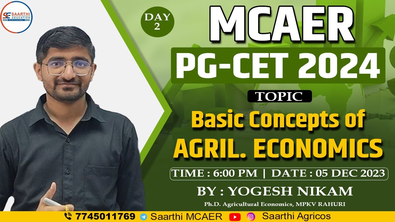 Introduction To Agricultural  Economics Day 2 by || Yogesh Nikam Sir  ||