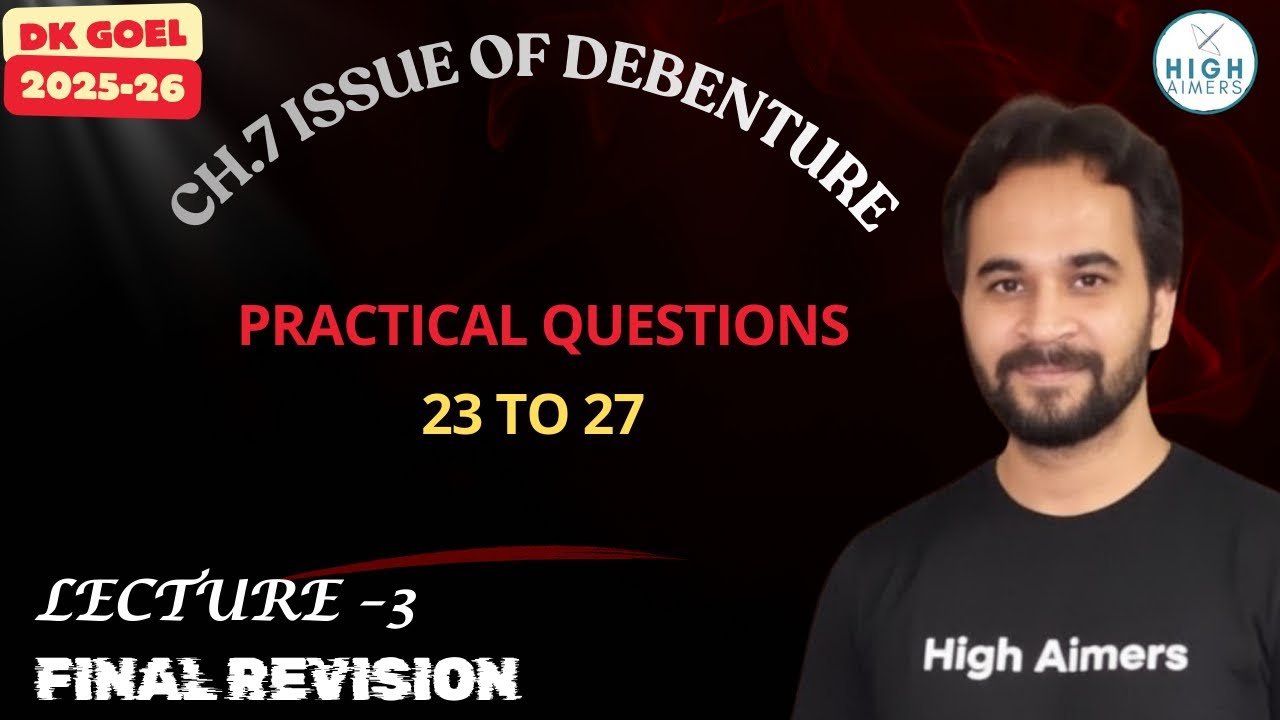 ch 7 issue of debenture 23 to 27