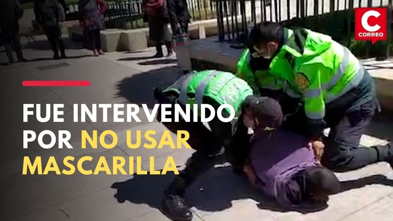 Coronavirus Perú: Intervienen a extranjero por no portar mascarilla en Huancayo