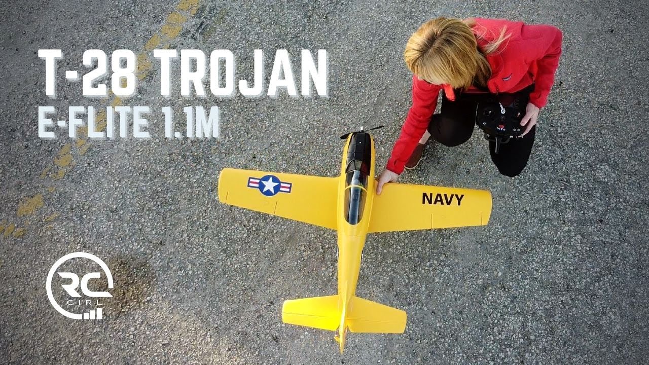Progressing my warbird skills! E-Flite Trojan T-28 1.1m