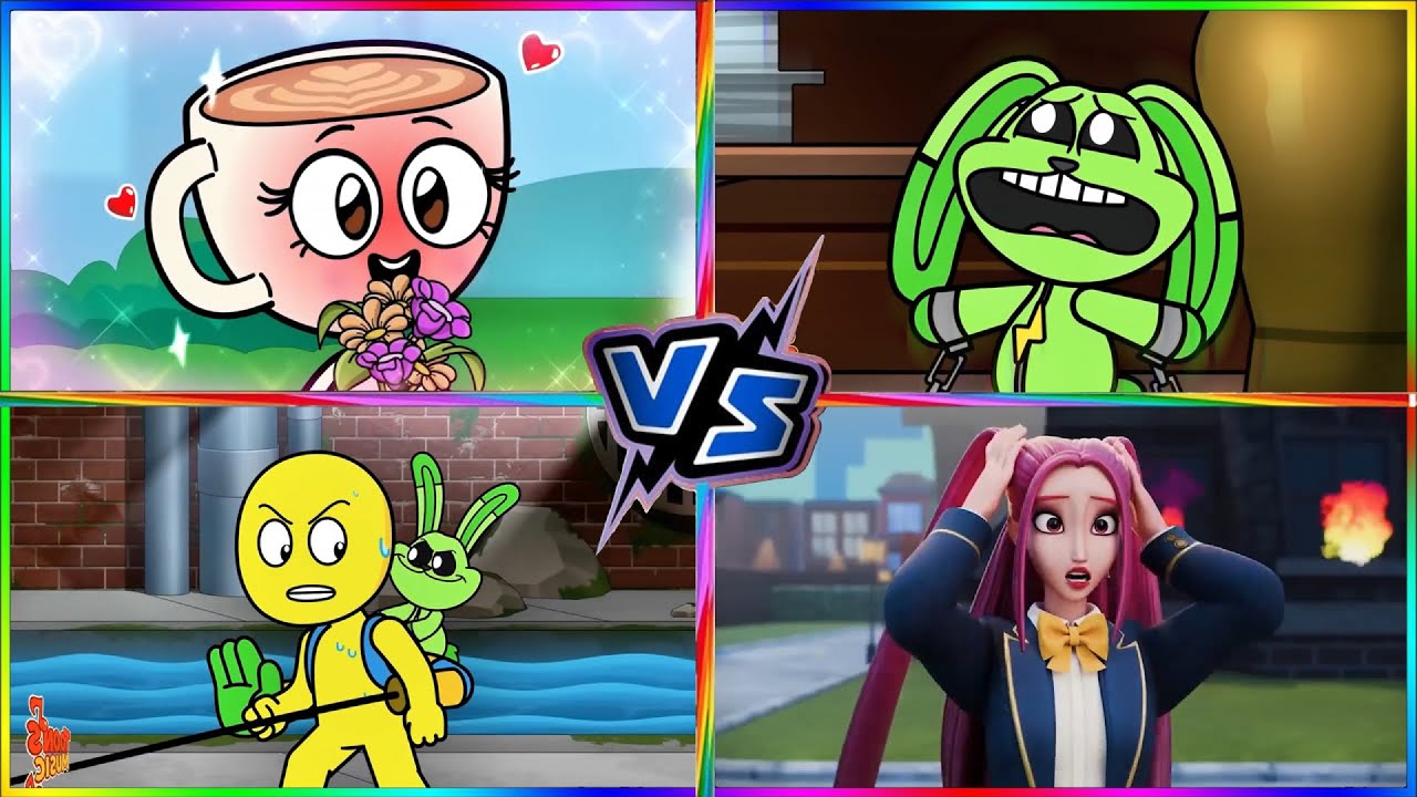 BALLERINA CAPPUCCINA 🆚 CATNAP Finds 🆚CHAPTER 🆚 KPOP Demon Hunters Animation Tiles hop edm Rush A0001