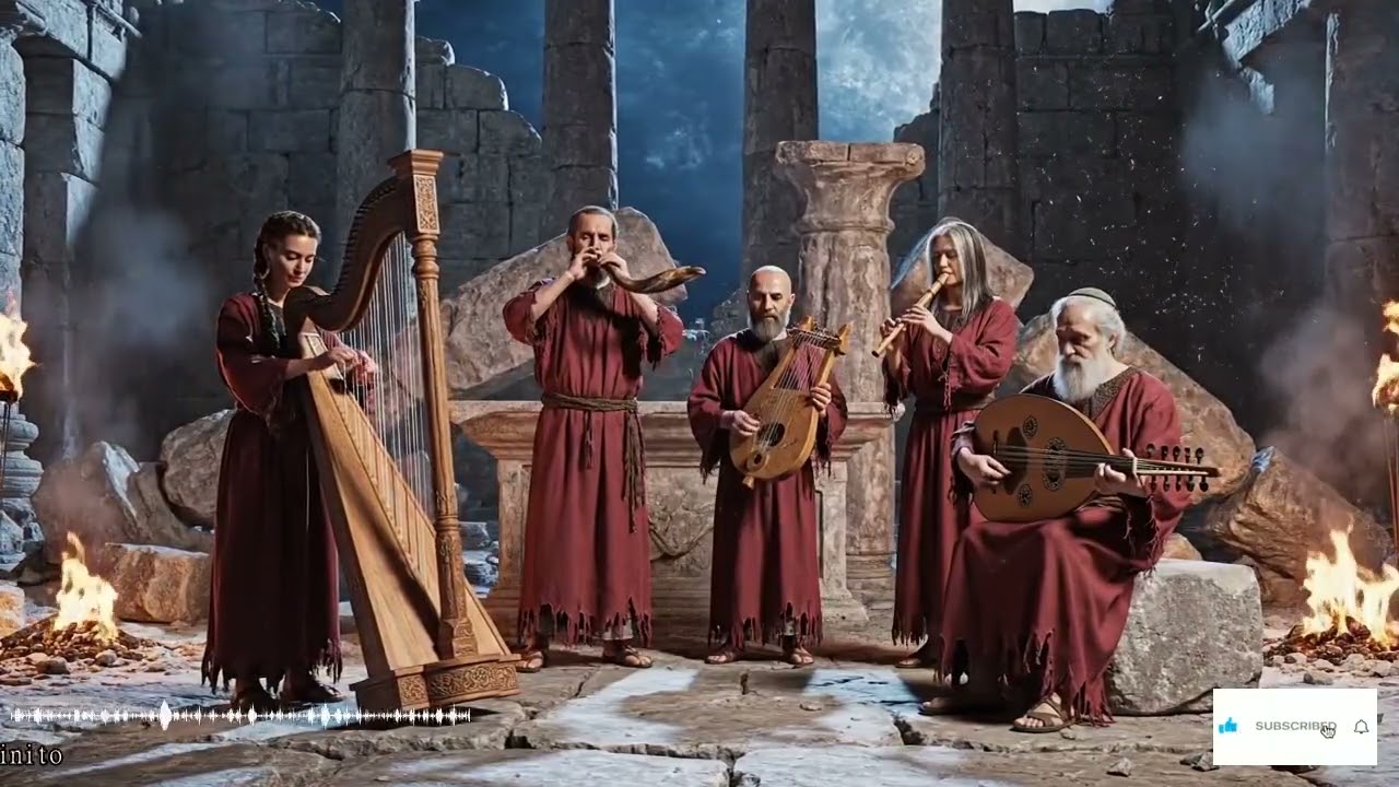 Murmullos Celestiales En Sión Con Shofar, Cánticos Hebreos E Instrumentos Del Templo Ante Adonai