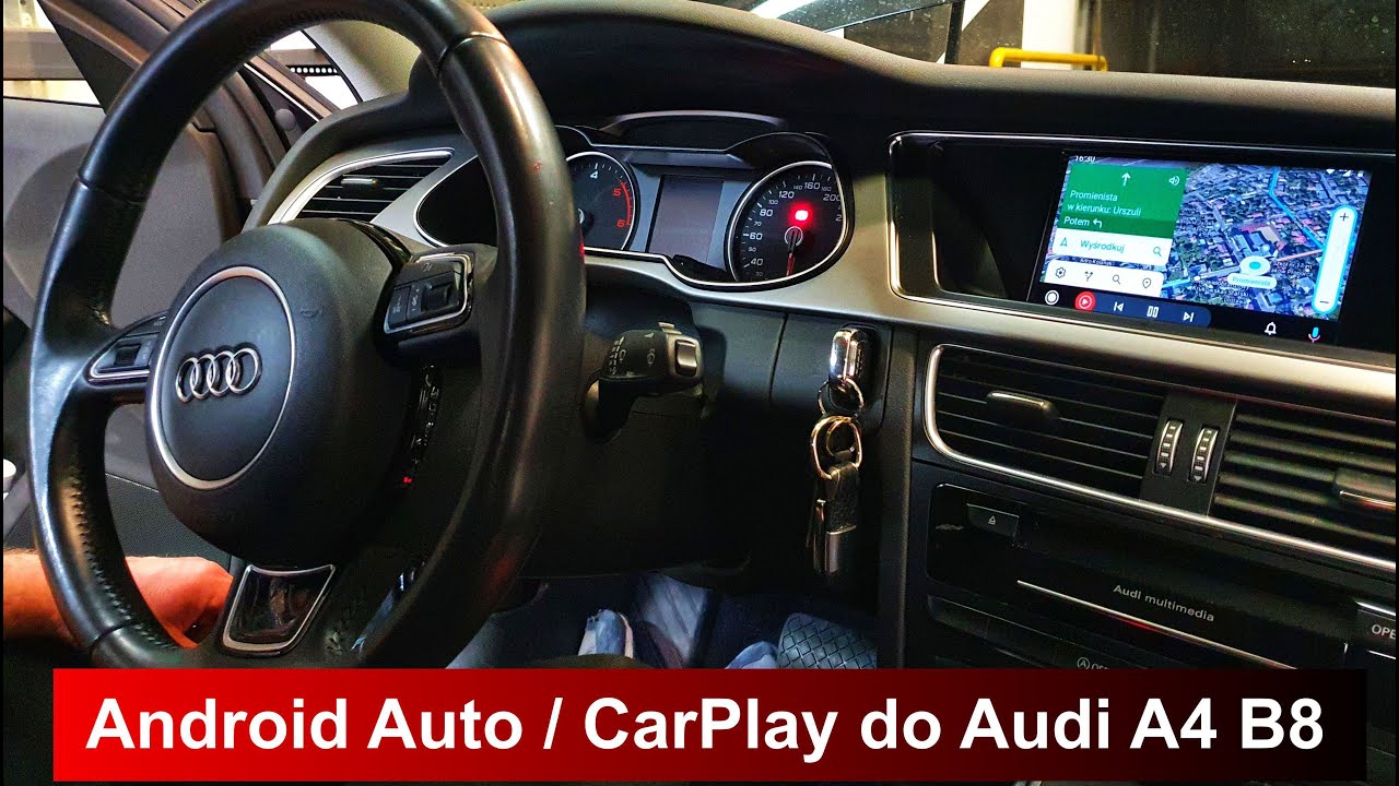 Wymiana MMI / Android Auto / CarPlay / Mirror Link / Kamera cofania do Audi A4 B8