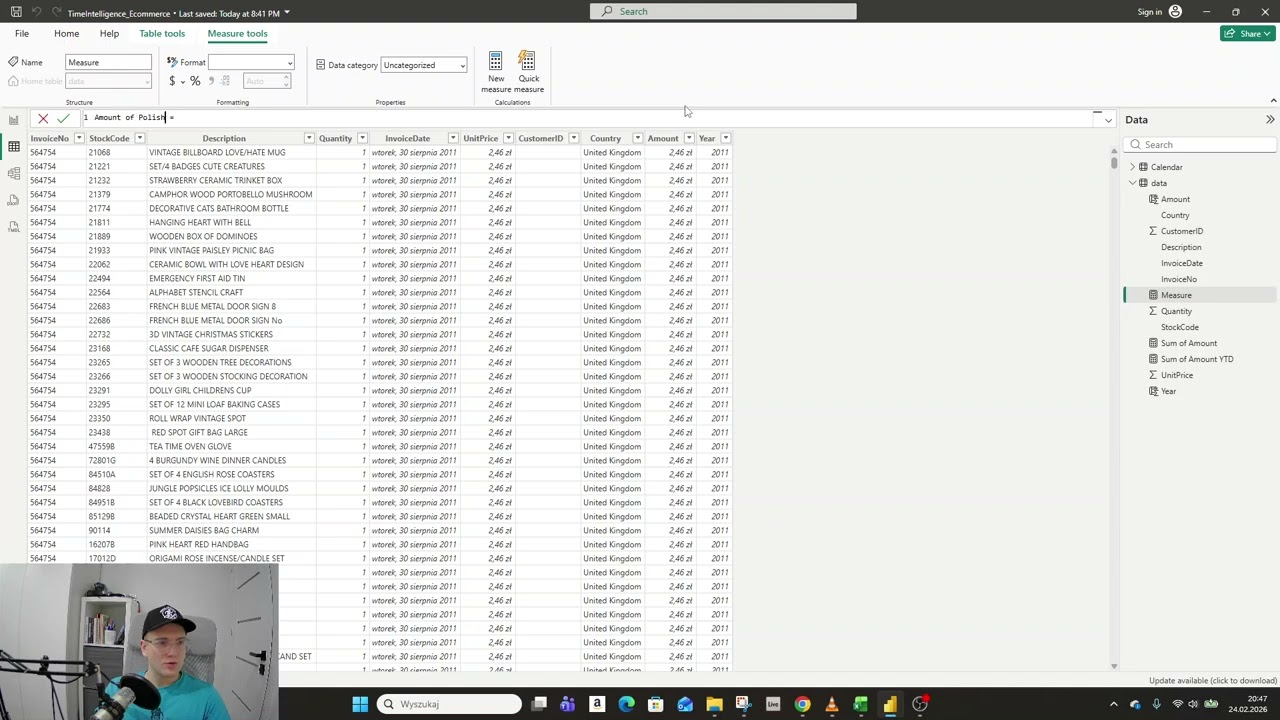 PowerBi Część 14 - DAX - Time Intelligence